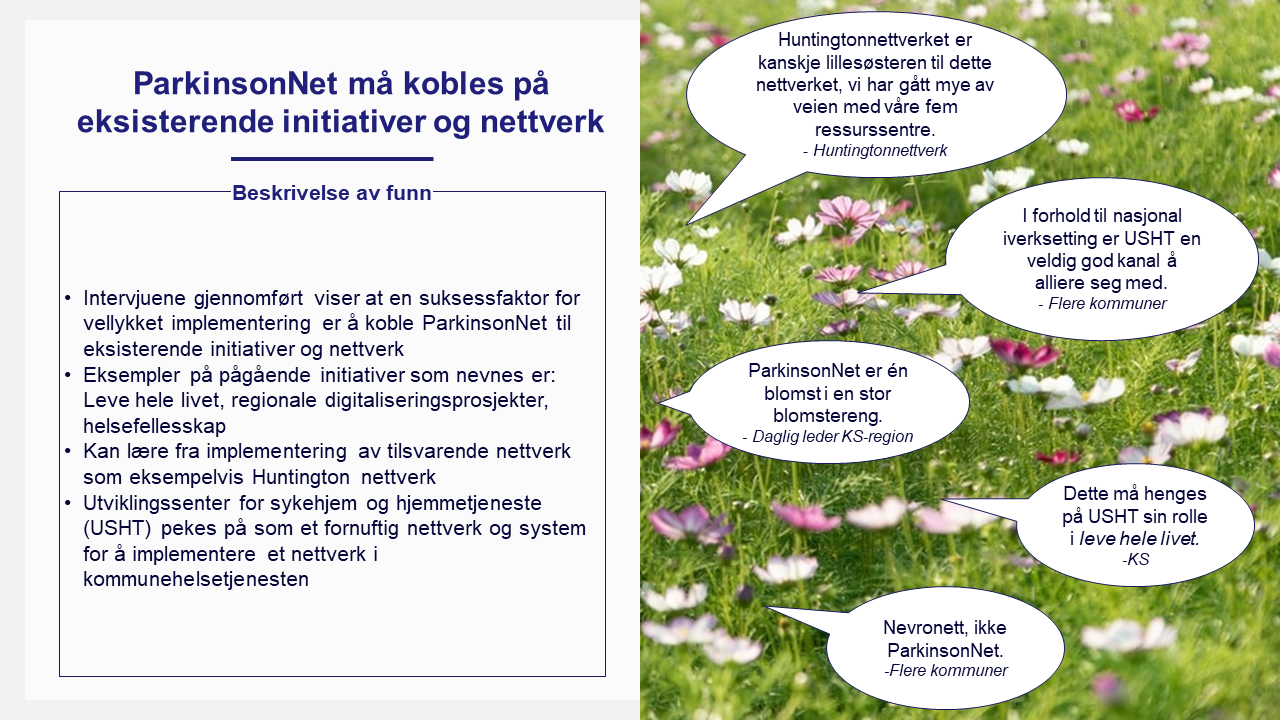 Eksisterende nettverk er en viktig faktor for ParkinsonNet